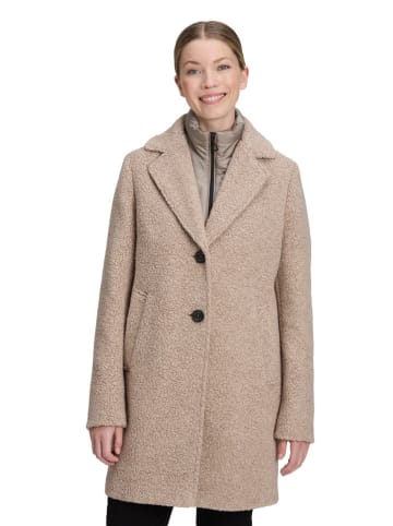 Wollen mantel beige