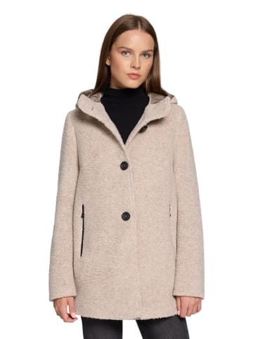 Wollen mantel beige