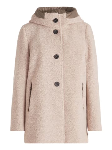 Wollen mantel beige