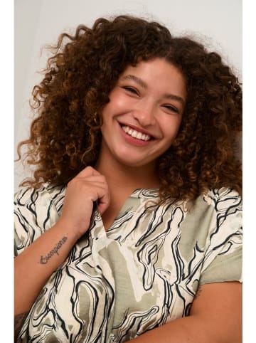 KAFFE curve Bluse "melino" in Khaki