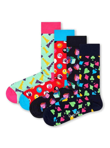 Happy Socks 4-częściowy zestaw prezentowy w kolorze zielono-czerwono-czarnym