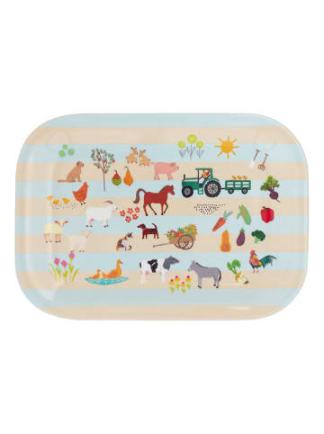 Overbeck and Friends Servierteller "My Little Farm" in Bunt - (B)20,5 x (H)14,5 cm