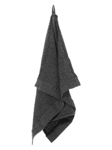 Rento Handdoek zwart/grijs - (L)50 x (B)70 cm