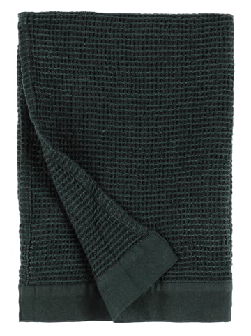 Rento Handdoek zwart/donkergroen - (L)50 x (B)70 cm