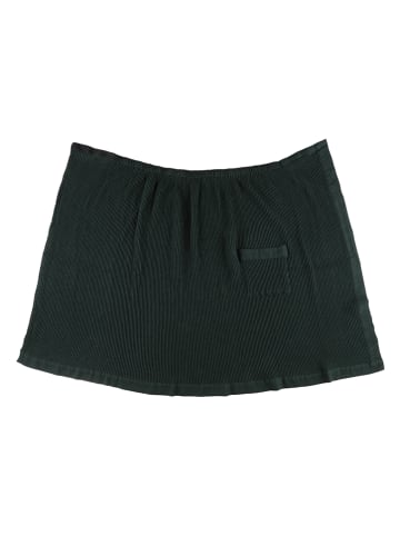 Rento Kilt w kolorze czarno-ciemnozielonym do sauny - 85 x 145 cm