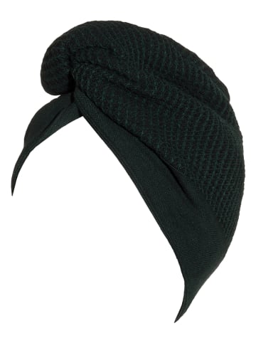 Rento Haartuch in Schwarz/ Dunkelgrün - (L)30 x (B)72 cm