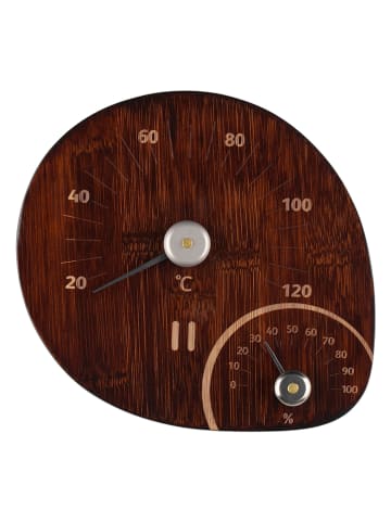 Rento Saunathermometer donkerbruin - (L)15 x (B)14 cm