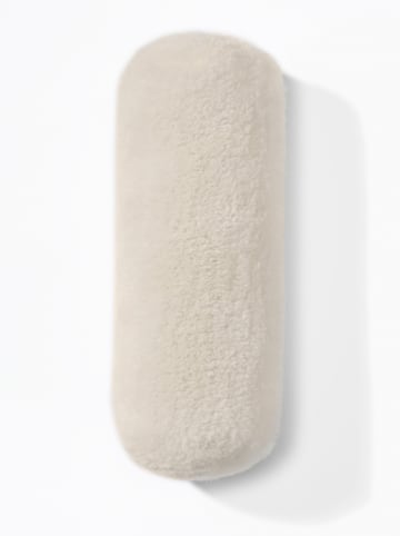 Lammfell-Nackenrolle in Weiß - (B)40 x (H)16 cm
