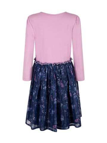 Jurk lichtroze/donkerblauw