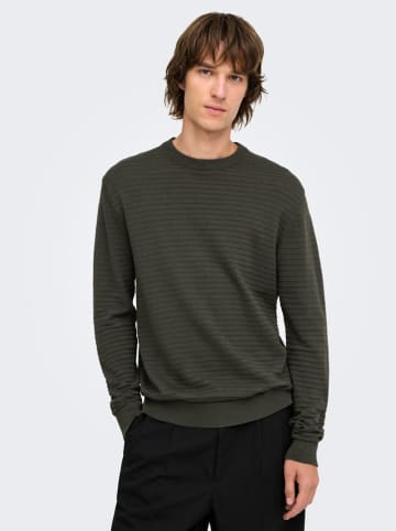 ONLY & SONS Sweter "Storm" w kolorze khaki