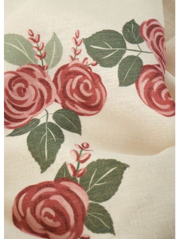 BELLA MAISON Tafellaken "Rose" crème/roze - (L)250 x (B)150 cm
