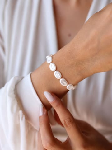 L'Atelier de Gaia Vergulde armband met parels