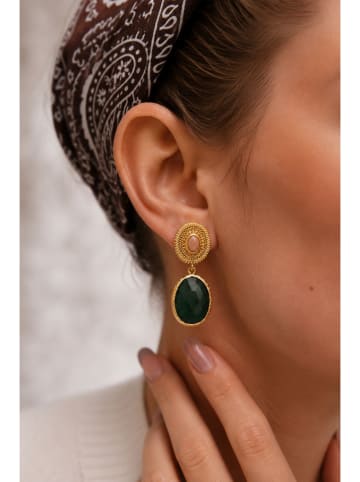 L'Atelier de Gaia Vergold. Ohrstecker mit Edelsteinen