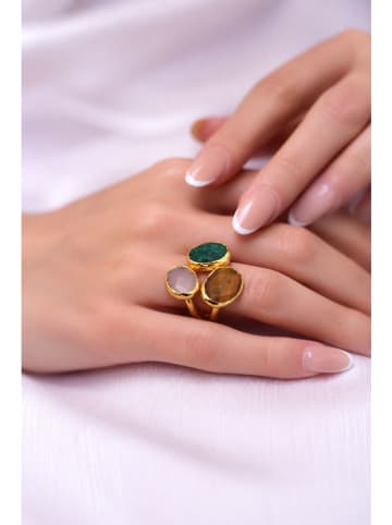 L'Atelier de Gaia Vergold. Ring mit Edelsteinen