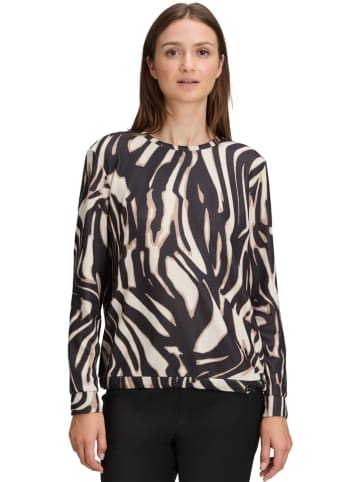 BETTY & CO Bluza w kolorze beżowo-czarnym