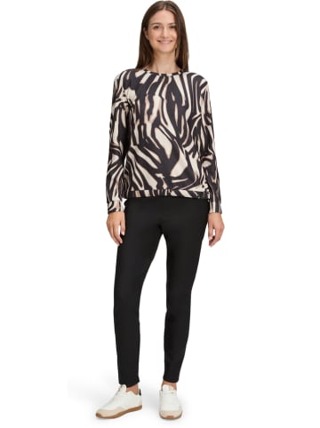 BETTY & CO Bluza w kolorze beżowo-czarnym