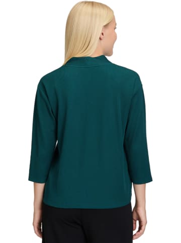 BETTY & CO Bluse in Blau/ Grün