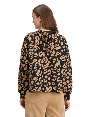 BETTY & CO Hoodie in Schwarz/ Hellbraun