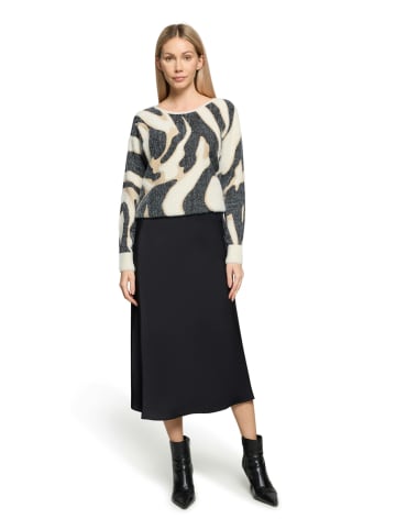 BETTY & CO Sweter w kolorze kremowo-antracytowym