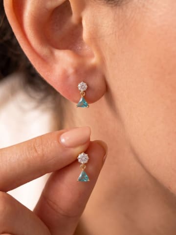 Lodie Silver Oorstekers met edelstenen