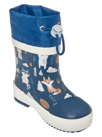 Playshoes Gummistiefel "Wald" in Dunkelblau