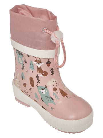 Playshoes Gummistiefel "Wald" in Rosa