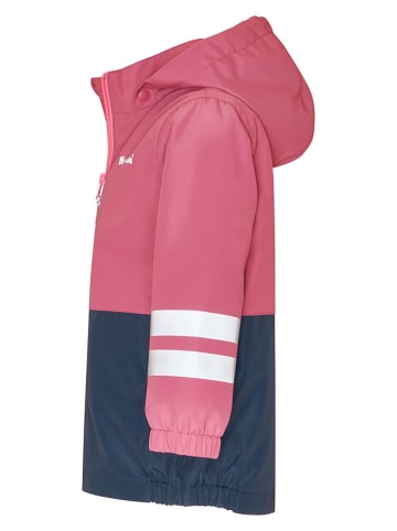 Playshoes 3in1-Regenjacke in Pink/ Dunkelblau
