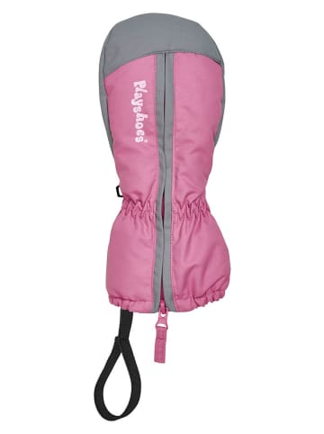 Playshoes Funktionsfäustlinge in Rosa/ Grau