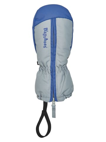 Playshoes Funktionsfäustlinge in Grau/ Blau