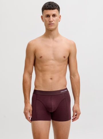 Jack & Jones 3er-Set: Boxershorts in Bordeaux/ Dunkelblau/ Schwarz