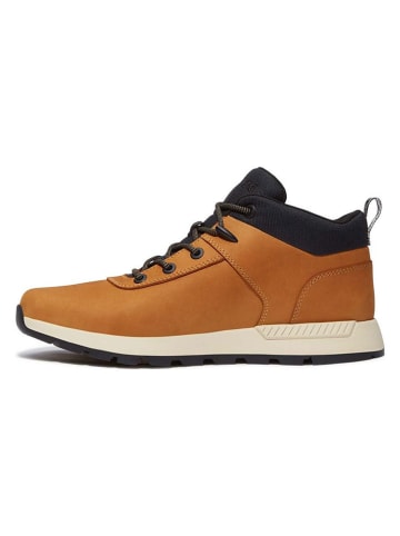 Timberland Leder-Boots in Hellbraun