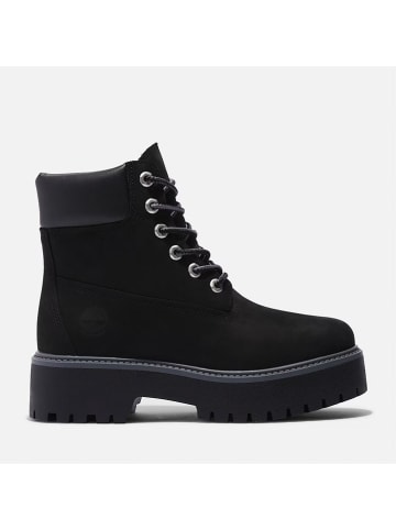 Leren boots "Stone Street 6" zwart