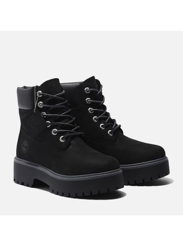 Timberland Leder-Boots "Stone Street 6" in Schwarz