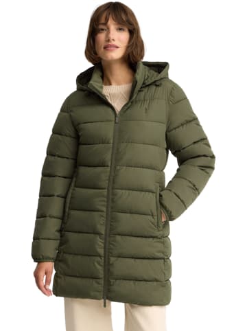 Steppmantel in Khaki