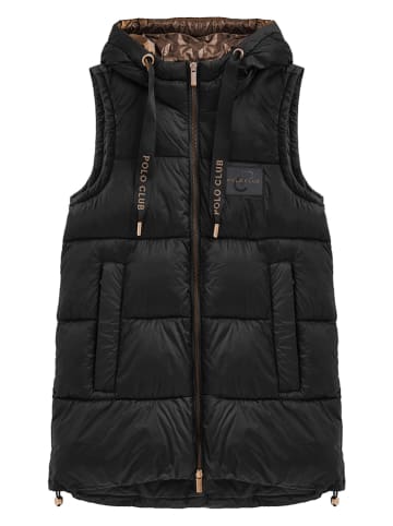 Polo Club Doorgestikte bodywarmer zwart