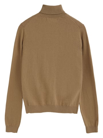 Rollkragenpullover in Camel