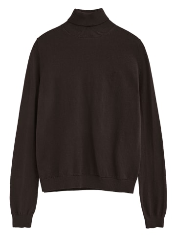 Rollkragenpullover in Braun
