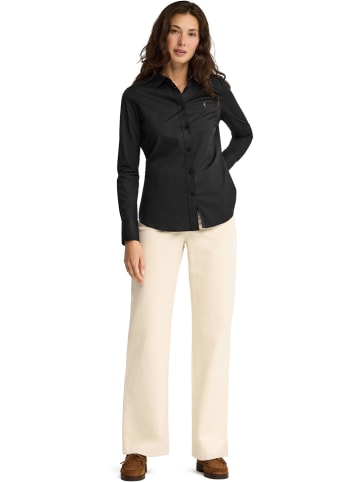 Polo Club Blouse - slim fit - zwart