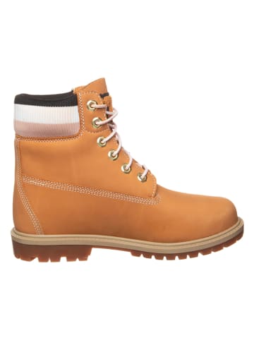 Leren boots "6 Herit" lichtbruin