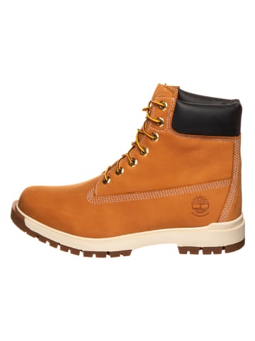 Leren boots "Tree Vault" lichtbruin