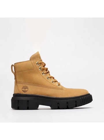 Leren boots "Greyfield Mid" lichtbruin