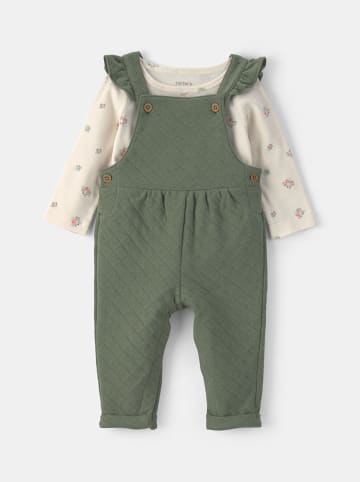 2-delige outfit groen/crème