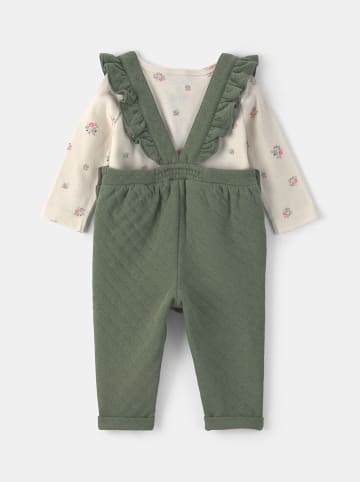 2-delige outfit groen/crème
