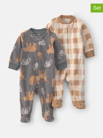 carter's 2-delige set: pakjes lichtbruin/grijs