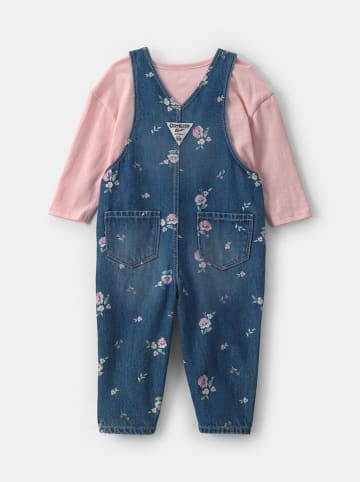 OshKosh 2-delige outfit lichtroze/blauw