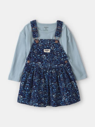 2tlg. Outfit in Hellblau/ Dunkelblau