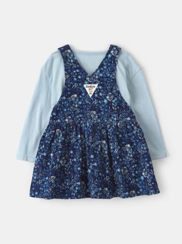 2tlg. Outfit in Hellblau/ Dunkelblau