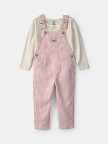 OshKosh 2-delige outfit lichtroze/crème