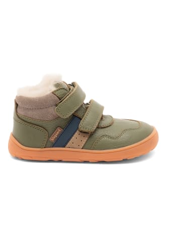 bisgaard Leder-Barfußschuhe "Lucas" in Khaki