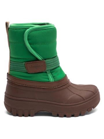 bisgaard Winterstiefel "Pacson" in Grün/ Braun